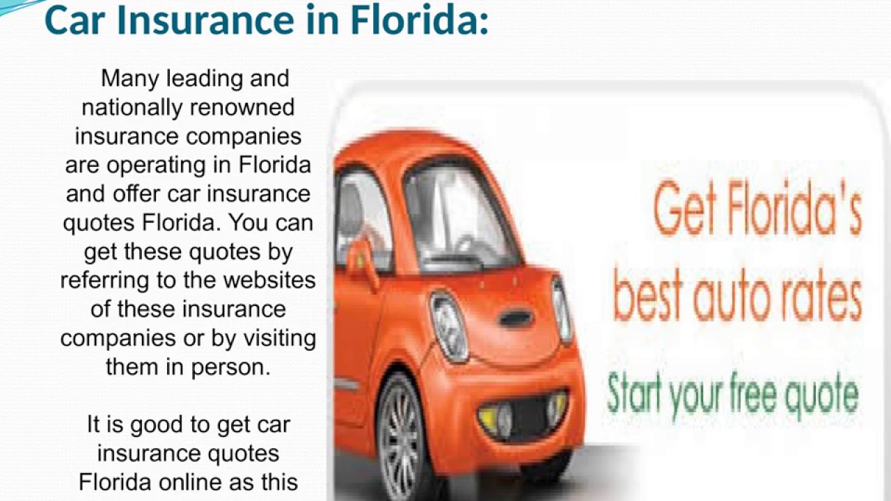 Florida car insurance quotes