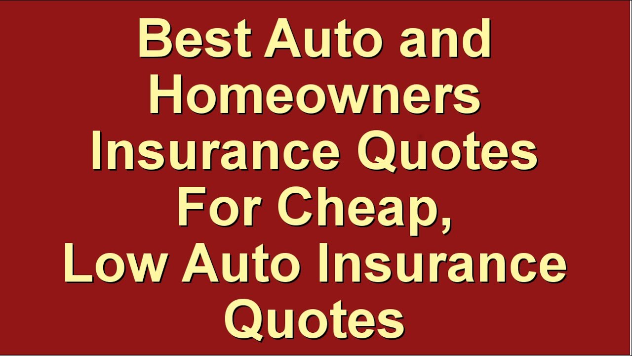 Car and household insurance quotes